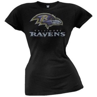 Baltimore Ravens   Large Logo Juniors T Shirt