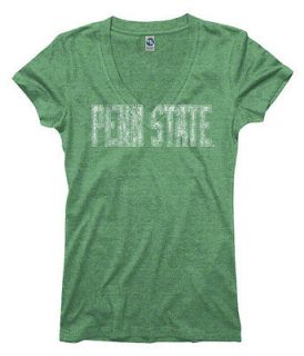 Penn State Nittany Lions Womens Lady Luck St. Pattys Day Ring Spun T 
