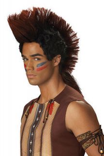 Mohawk Indian Warrior Halloween Costume Wig 70080
