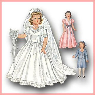 Vtg Shirley Temple Doll Clothes Dress Pattern ~ 15 16 Patsy Joan 