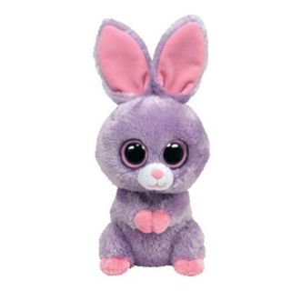 Ty Beanie Boos Boo Petunia the Purple Bunny Rabbit New
