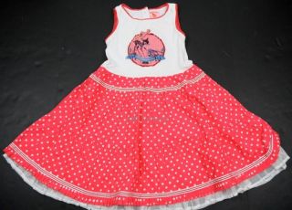 NWT Girls Boutique Mim Pi Polka Dot Bambi Dress 128 8