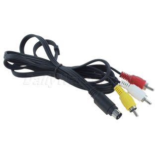 Video 7 Pin to 3 RCA Male M/M Cord Adapter Cable for PC Laptop TV