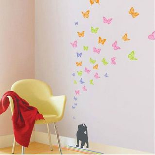   Feifei & Cat Wall Sticker Decor Decals Art Removable Wallpaper