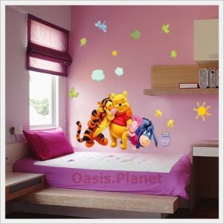   The Pooh Boy Girl Kids Baby Wall Stickers art Mural Children Wallpaper