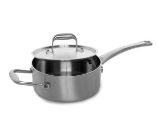 REGAL WARE Marcus Samuelsson 2 QT TRI PLY STAINLESS STEEL SAUCE PAN w 