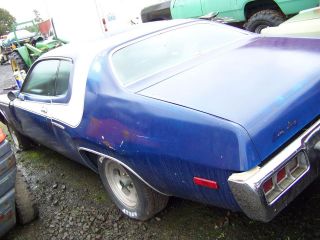 1973 PLYMOUTH SATELLITE SEBRING 2 DR PARTS CAR OR RACE