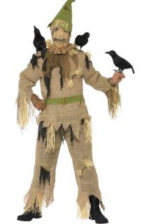 SCARECROW scared crow HALLOWEEN horror man fancy dress costume outfit