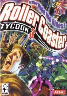 Roller Coaster Tycoon 3   CD for Win 98/Me/2000/XP/Vista/7, ages 12 