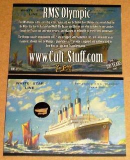RMS Titanic 100 Years Commemorative Artifact RMS Olympic Stairs Wood 