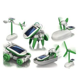   Solar Power Moving Dog Car Airboat Robot DIY Toy Kit Teaching Gadget