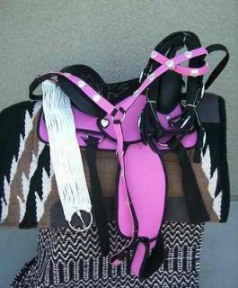 16 new pink synthetic western saddle package great buy saddle