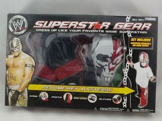 WWE Rey Mysterio SuperStar Gear Kid Sized Costume Mask Pants Gloves 