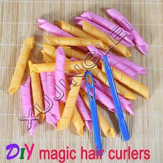   magic Hair Curlers Curlformers Spiral Ringlets Perm Leverage rollers