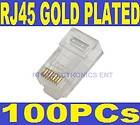 100pc RJ45 Plug 8P8C RJ45 UTP CAT6 CAT5 PLUG LAN Ethern