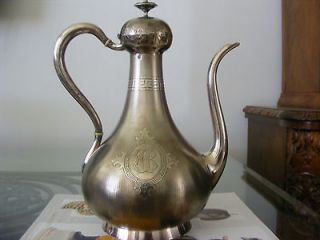   1855 Sterling Silver French Teapot ROYAL PRUSSIANARM Russian S France