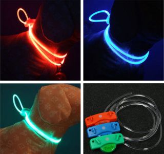   Dog Cat LED light Flashing colourful models Safe Collar Pet Collar