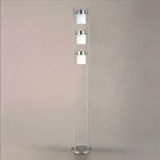 Contemporary Floor Lamp with 3 rotating lights New 65H
