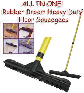Rubber Broom   Heavy Duty Floor Squeegees+Swee​ps+Scrubs