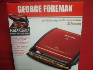 George Foreman GRV80RM CLASSIC PLATE Grill   5 Servings
