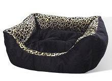 New Leopard Print Pet Cat or Dog Bed Kitty Cats for Small Pets 15 25 