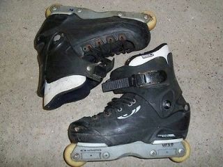 Roller blades inline skates SALOMON size 7 black 2 wheel UFS memofit
