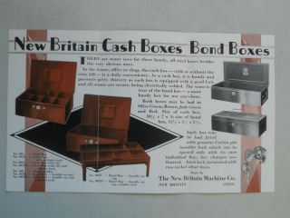   1920s New Britain Machine Company Cash Strong Box Catalog Brochure OLD