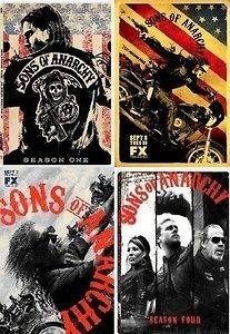 Sons of Anarchy DVD SET. SEASONS 1,2,3,4. New. Region 1