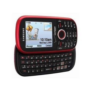 Newly listed Verizon Samsung Intensity SCH U450 QWERTY Red Cell Phone 