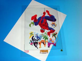Spider Man & Villains Acetate Lithograph John Romita Marvel Comics 