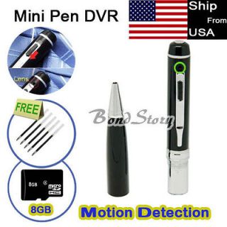 P18 US 8GB Spy Motion Detection Mini Pen DVR Video Recorder Camera 