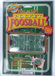 FOOSBALL Mini Arcade Game Basic Fun NEW Soccer Football