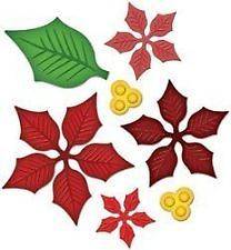 New Spellbinders Nestabilities Shapeabilities POINSETTIA Christmas