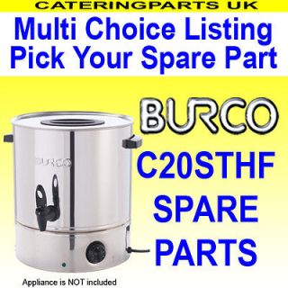   SPARE PARTS/SPARES FOR C20 STHF 20 LITRE HOT WATER BOILER TEA URN