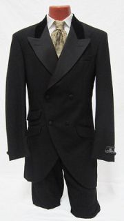 New Mens Black Gentlemans Stroller Jacket Tuxedo Costume Victorian 
