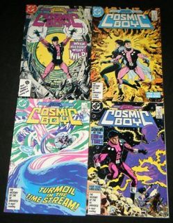 COSMIC BOY Set #1 4, DC Comics 1986   Legends Spin Off