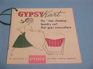   GYPSY KART ADVERTISEMENT BOOKLET STAIR CLIMBING CART GOES EVERYWHERE