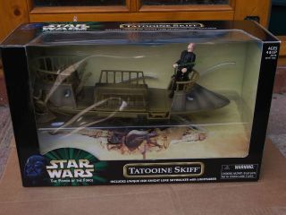 STAR WARS RARE BOXED 2000 POTF POWER OF THE FORCE TATOOINE SKIFF 