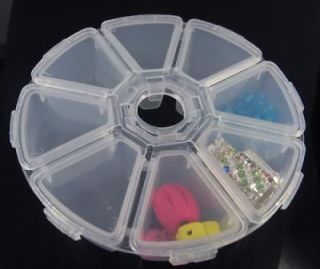 1pc Jewelry Beads Container Storage Octagon Plastic Box