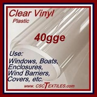 MARINE 40gge UVR CLEAR 48w PLASTIC 5yds   for BOAT Eisenglass 