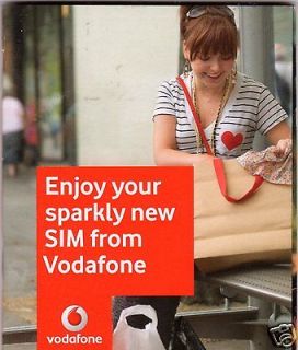 £10 Vodafone UK prepaid SIM card, ACTIVATED, with £10 of credit.