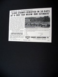 Vermeer Stump Cutters Kansas City Parks Use print Ad