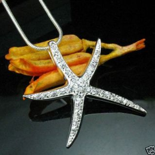 silver starfish necklace in Necklaces & Pendants