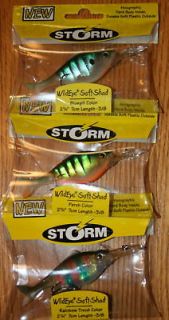 Storm Wildeye Soft Shad Lures 2 3/4 Inch Holographics