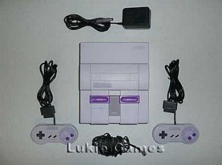 SNES Super Nintendo System Console with 2 Controllers