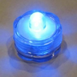 Submersible Waterproof Battery LED Tea Light ~ Wedding Decoration~Blue 
