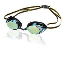   Plus Mirrored Swim Swimming Racing Goggles Gold Anti Fog