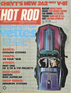 Hot Rod 1974 Jul corvette z/28 vw datsun 262 van street