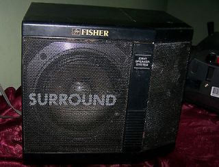 Fisher 2 way Speaker System surround sound (one speaker pre owned)