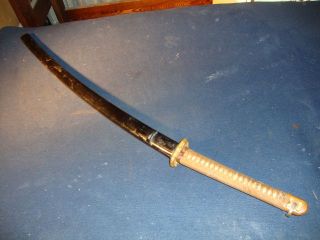 Japanese WW II Army officer`s sword in mountings, Kanetoshi *